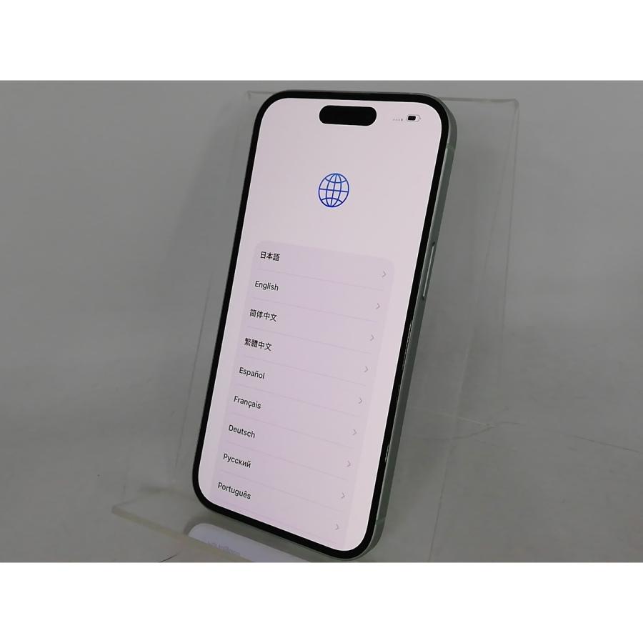 【中古】Apple 国内版 【SIMフリー】 iPhone 15 256GB グリーン MTMT3J/A【大宮東口】保証期間１ヶ月【ランクA】の画像