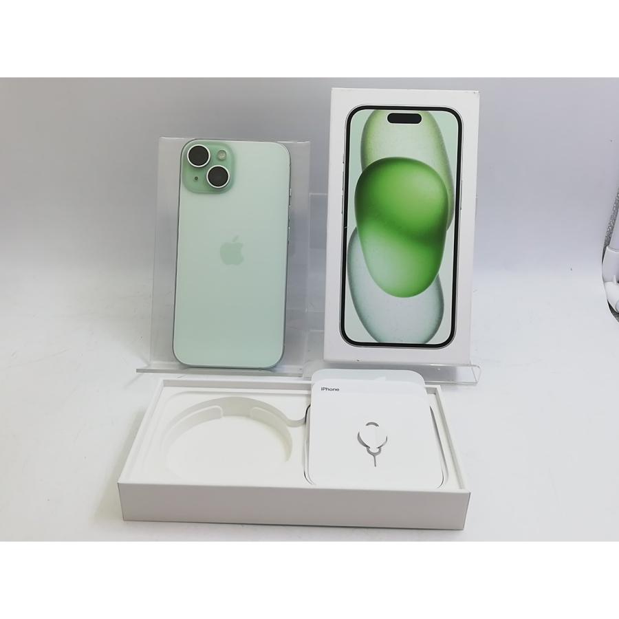 【中古】Apple 国内版 【SIMフリー】 iPhone 15 256GB グリーン MTMT3J/A【大宮東口】保証期間１ヶ月【ランクA】の画像