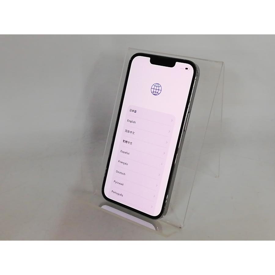 【中古】Apple au 【SIMフリー】 iPhone 13 Pro 256GB シルバー MLUP3J/A【大宮東口】保証期間１ヶ月【ランクC】の画像