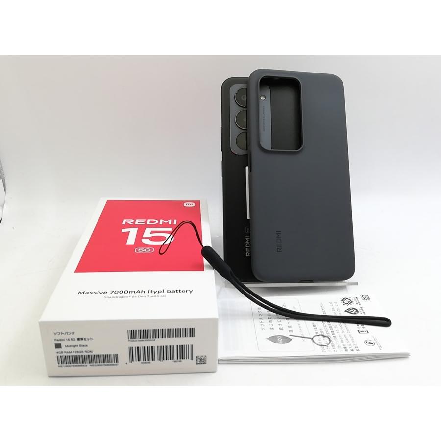 中古】Xiaomi SoftBank 【SIMフリー】 REDMI 15 5G ミッドナイト