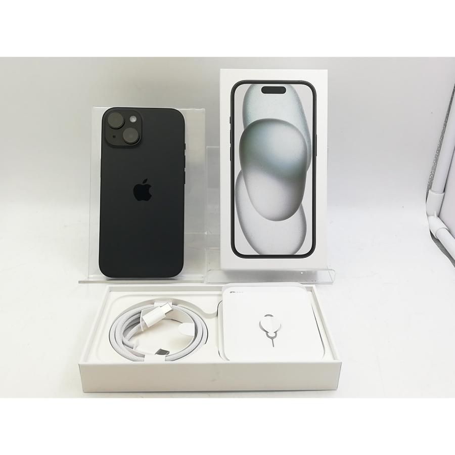 【中古】Apple 国内版 【SIMフリー】 iPhone 15 256GB ブラック MTMN3J/A【大宮東口】保証期間１ヶ月【ランクC】の画像