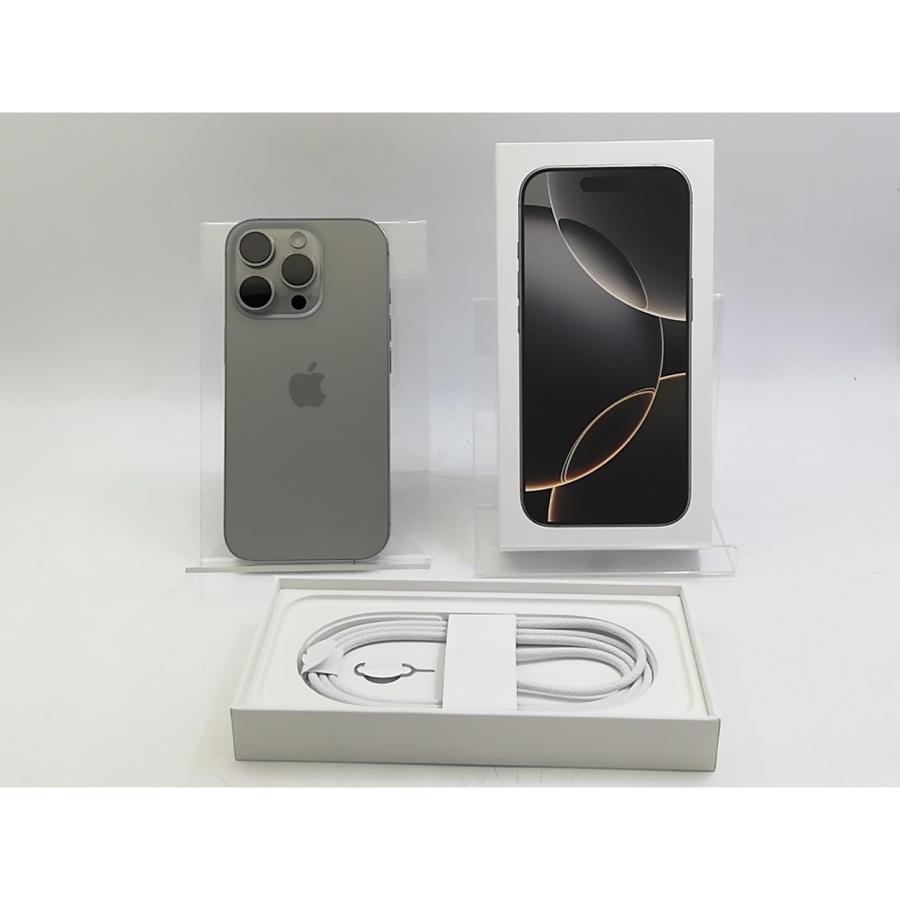 【中古】Apple 国内版 【SIMフリー】 iPhone 16 Pro 128GB ナチュラルチタニウム MYMY3J/A【東池袋1丁目】保証期間１ヶ月【ランクA】の画像