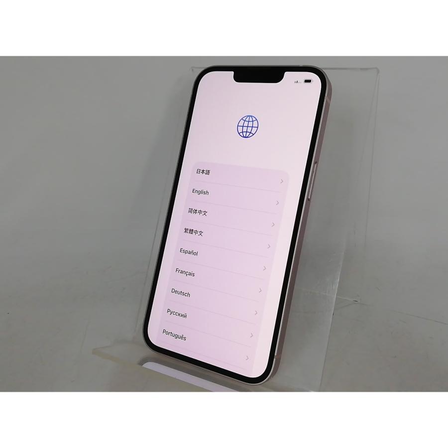 【中古】Apple docomo 【SIMフリー】 iPhone 13 128GB ピンク MLNE3J/A【大宮東口】保証期間１ヶ月【ランクA】の画像