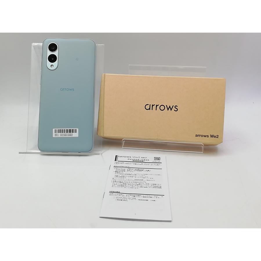 arrows we2M07ライトブルー楽天SIMフリー美品 中古】FCNT 楽天モバイル 【SIMフリー】 arrows We2 ライトブルー 4GB