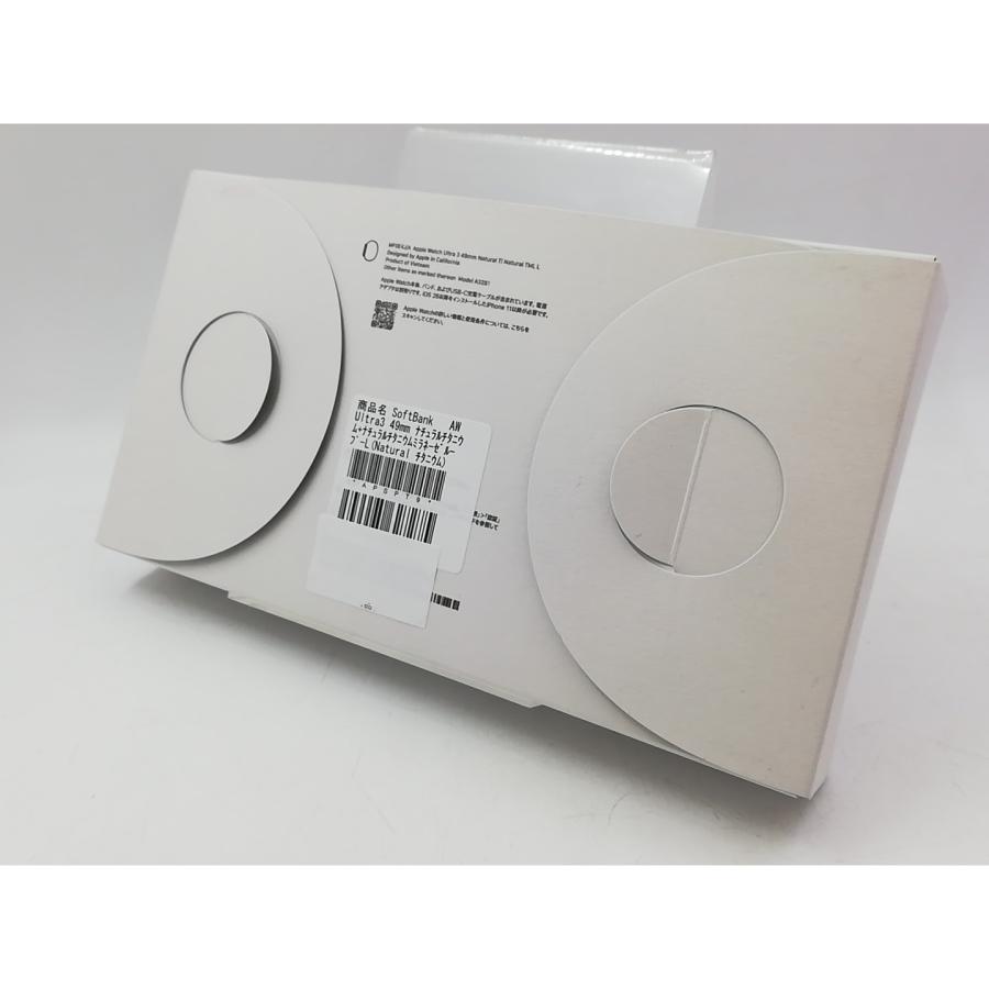 【未使用】Apple Apple Watch Ultra3 49mm Cellular ナチュラルチタニウムケース/ナチュラルチタニウムミラネーゼループL MF0E4J/A【大宮東口】保証期間３ヶ月の画像