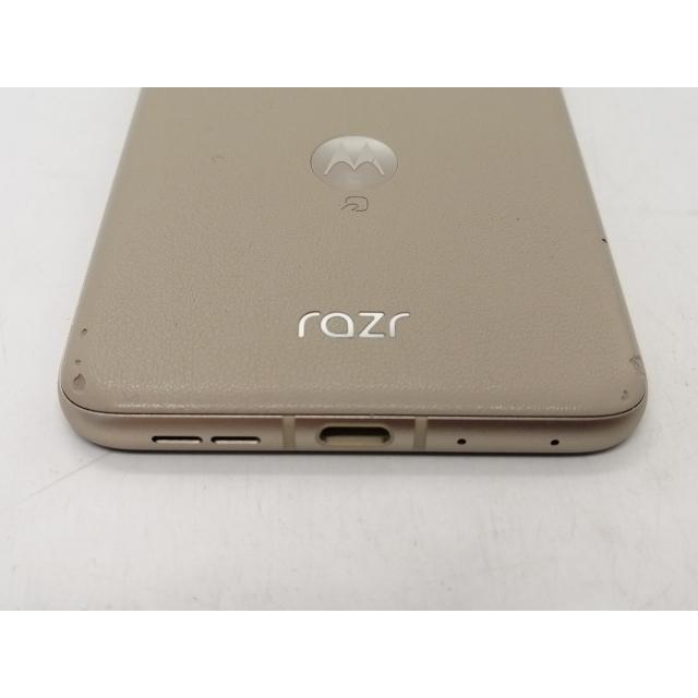 中古】MOTOROLA SoftBank 【SIMフリー】 motorola razr 50s サンド