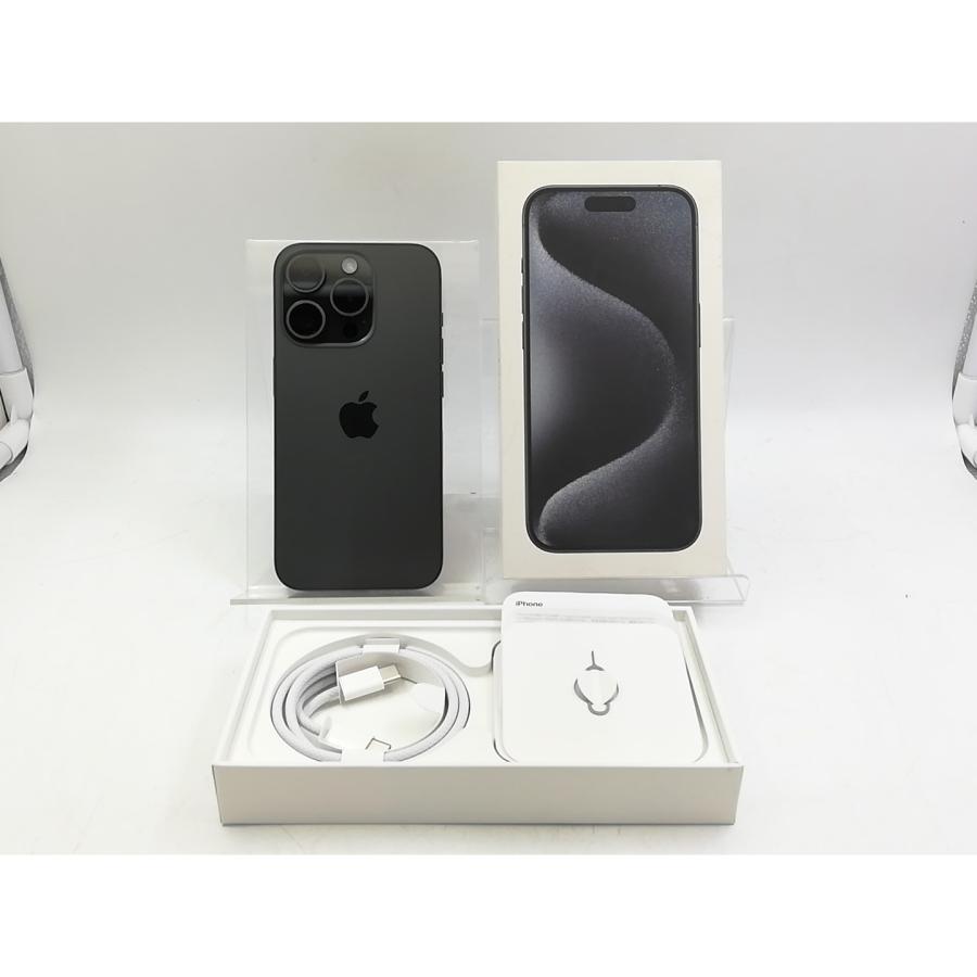 【中古】Apple 国内版 【SIMフリー】 iPhone 15 Pro 256GB ブラックチタニウム MTUC3J/A【大宮東口】保証期間１ヶ月【ランクA】の画像