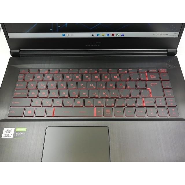 中古】MSI GF63 Thin GF63-10SC-042JP ブラック【i7-10750H 16G 512G