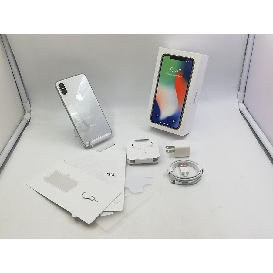 中古〕Apple(アップル) iPhoneX 256GB シルバー MQC22J／A SIMフリー