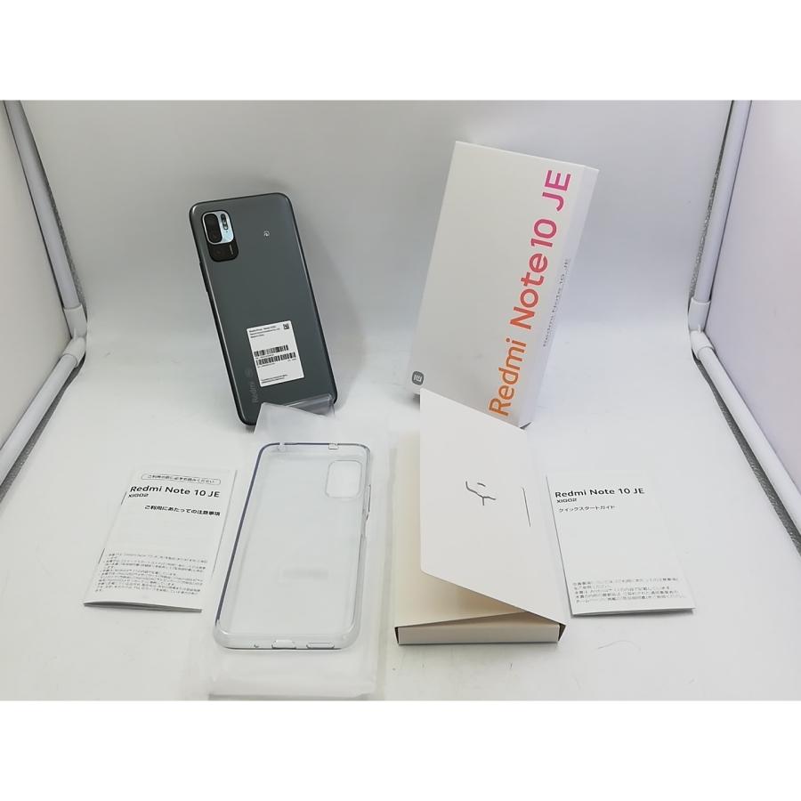 中古】Xiaomi au 【SIMフリー】 Redmi Note 10 JE グラファイトグレー