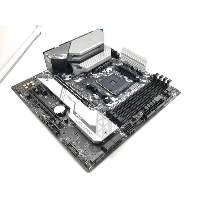 中古】ASRock B550M Steel Legend B550/AM4/2.5GbitLAN/MicroATX【大宮
