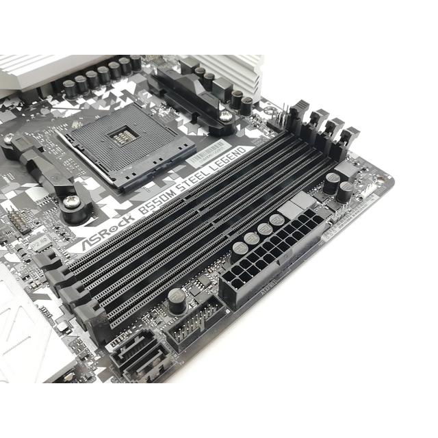 中古】ASRock B550M Steel Legend B550/AM4/2.5GbitLAN/MicroATX【大宮