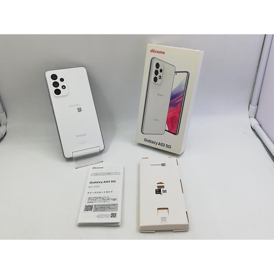 中古】SAMSUNG docomo 【SIMフリー】 Galaxy A53 5G オーサムホワイト