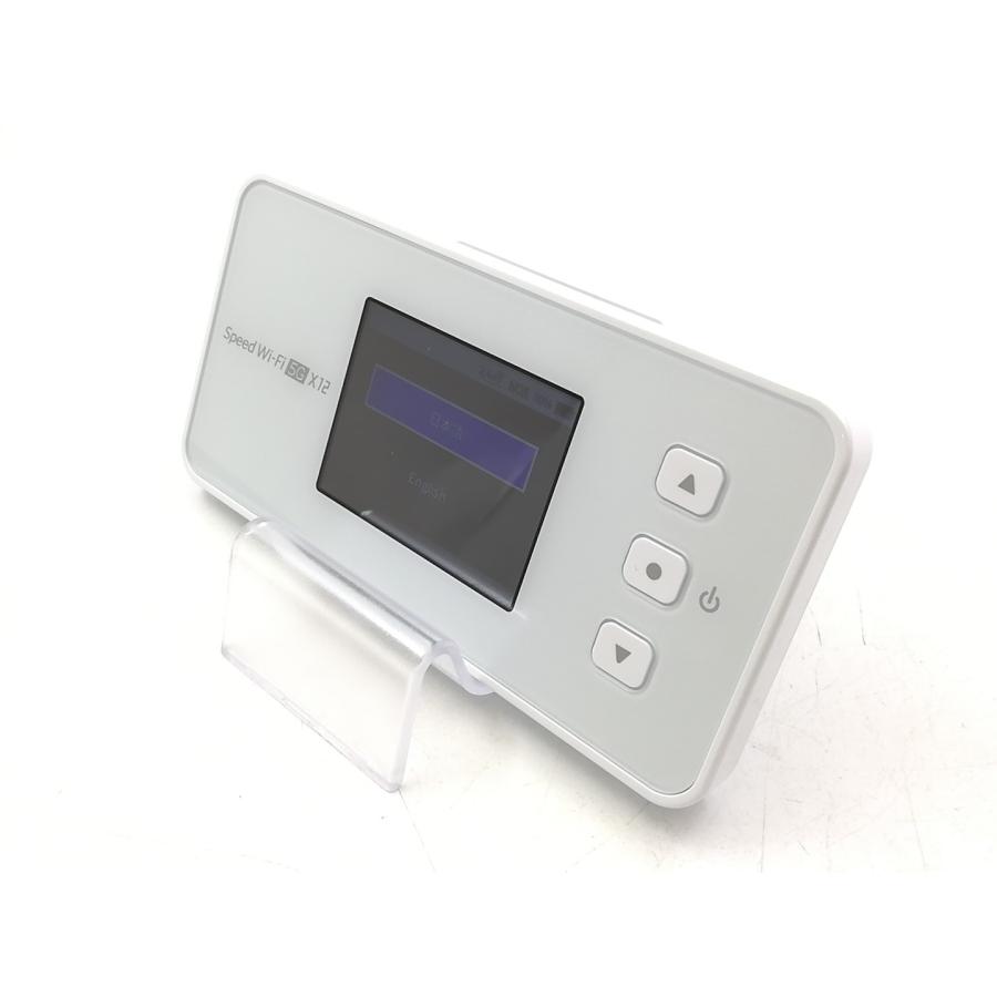 中古】NEC au 【SIMフリー】 Speed Wi-Fi 5G X12 NAR03 アイスホワイト