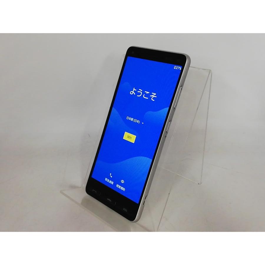 中古】KYOCERA ymobile 【SIMロックあり】 かんたんスマホ2 シルバー 