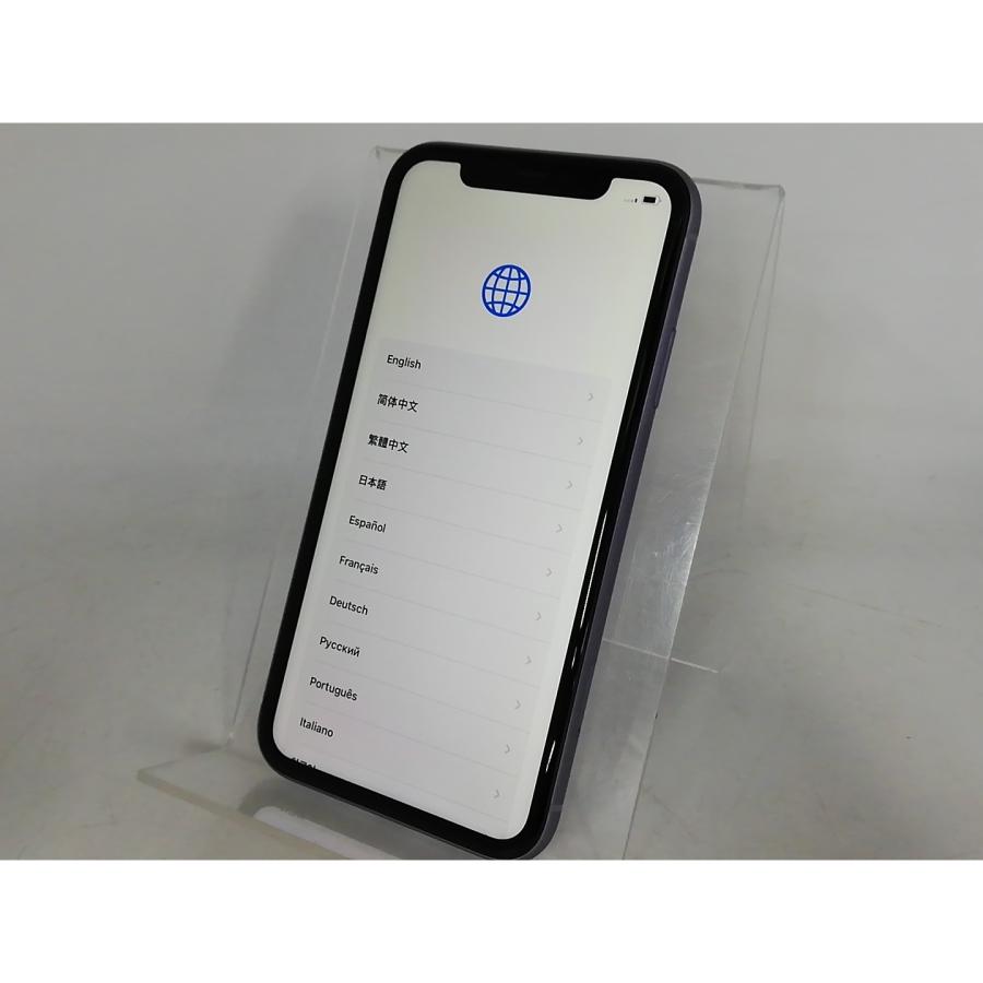 中古】Apple au 【SIMロック解除済み】 iPhone 11 128GB パープル