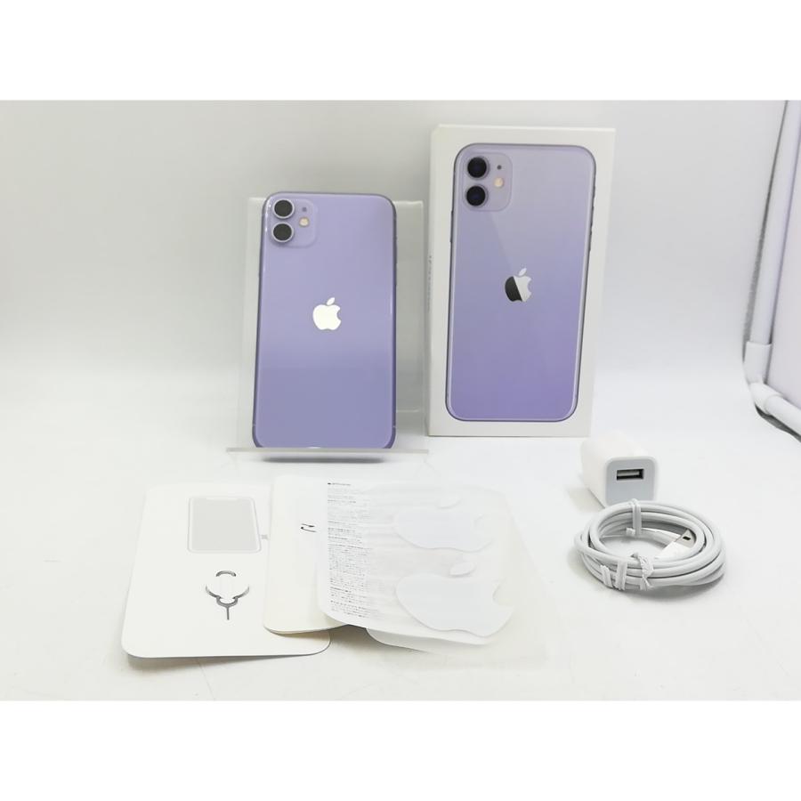 中古】Apple au 【SIMロック解除済み】 iPhone 11 128GB パープル