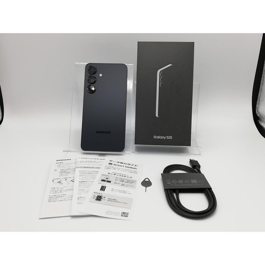 中古】SAMSUNG 国内版 【SIMフリー】 Galaxy S25 ブルーブラック 12GB