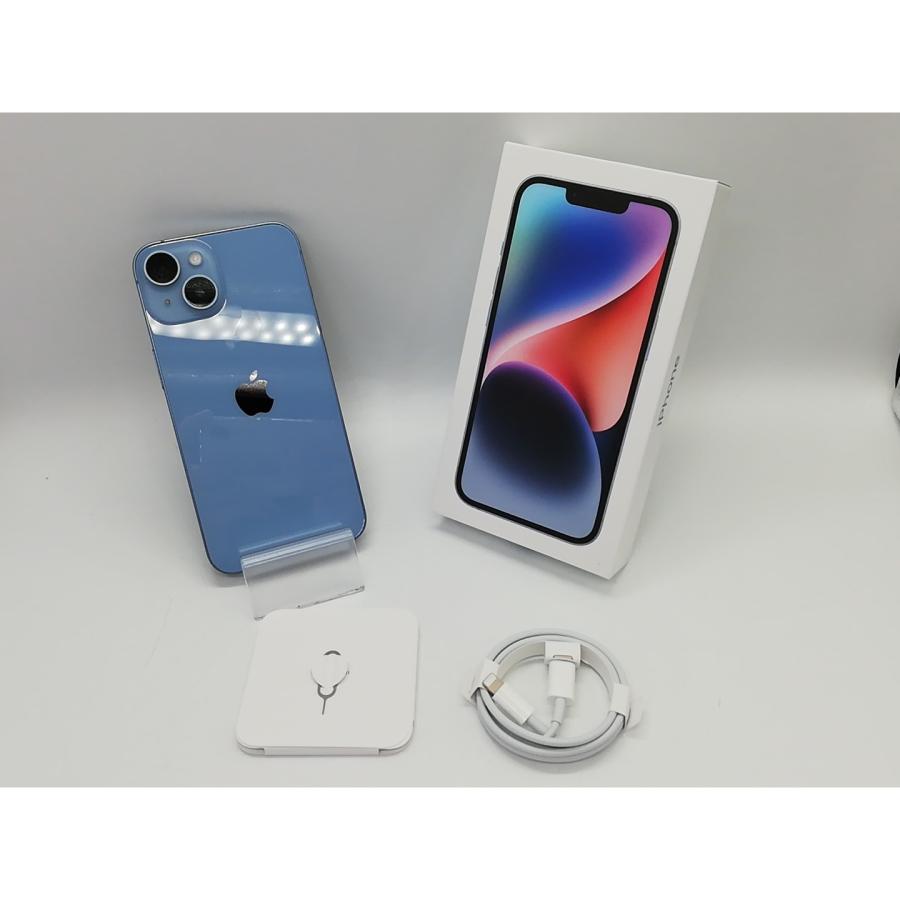 中古】Apple 国内版 【SIMフリー】 iPhone 14 128GB ブルー MPVJ3J/A