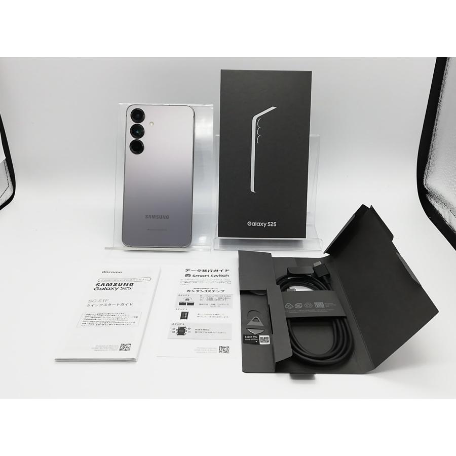 中古】SAMSUNG docomo 【SIMフリー】 Galaxy S25 シルバーシャドウ