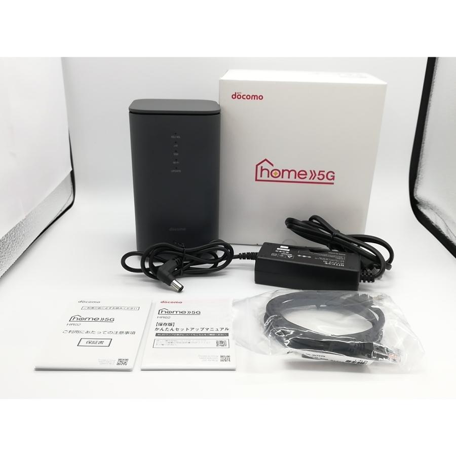 中古】SHARP docomo 【SIMフリー】 home 5G HR02 [ダークグレー]【EC