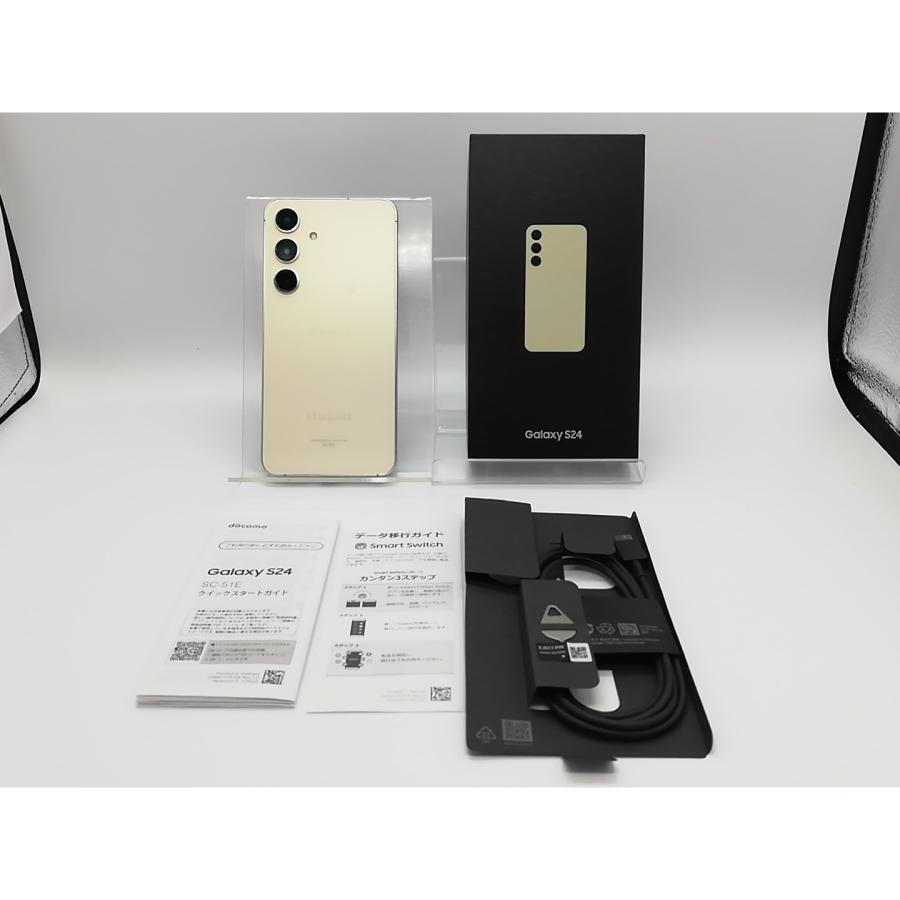 中古】SAMSUNG docomo 【SIMフリー】 Galaxy S24 アンバーイエロー 8GB