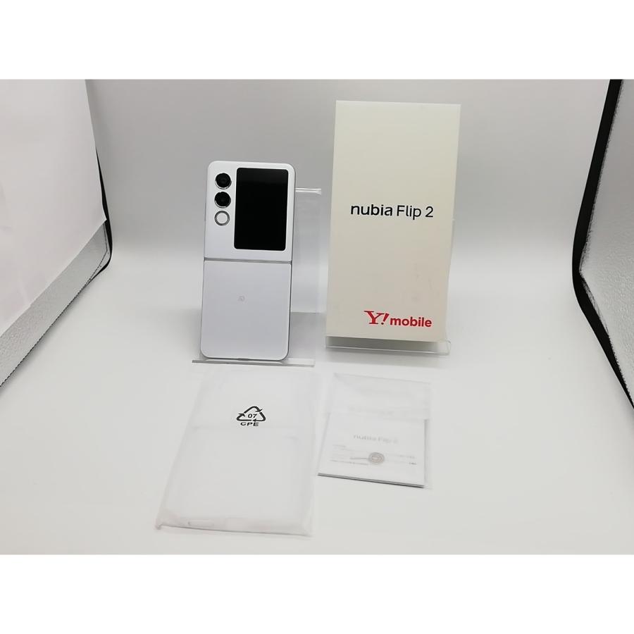 中古】ZTE ymobile 【SIMフリー】 nubia Flip 2 6GB 128GB ホワイト