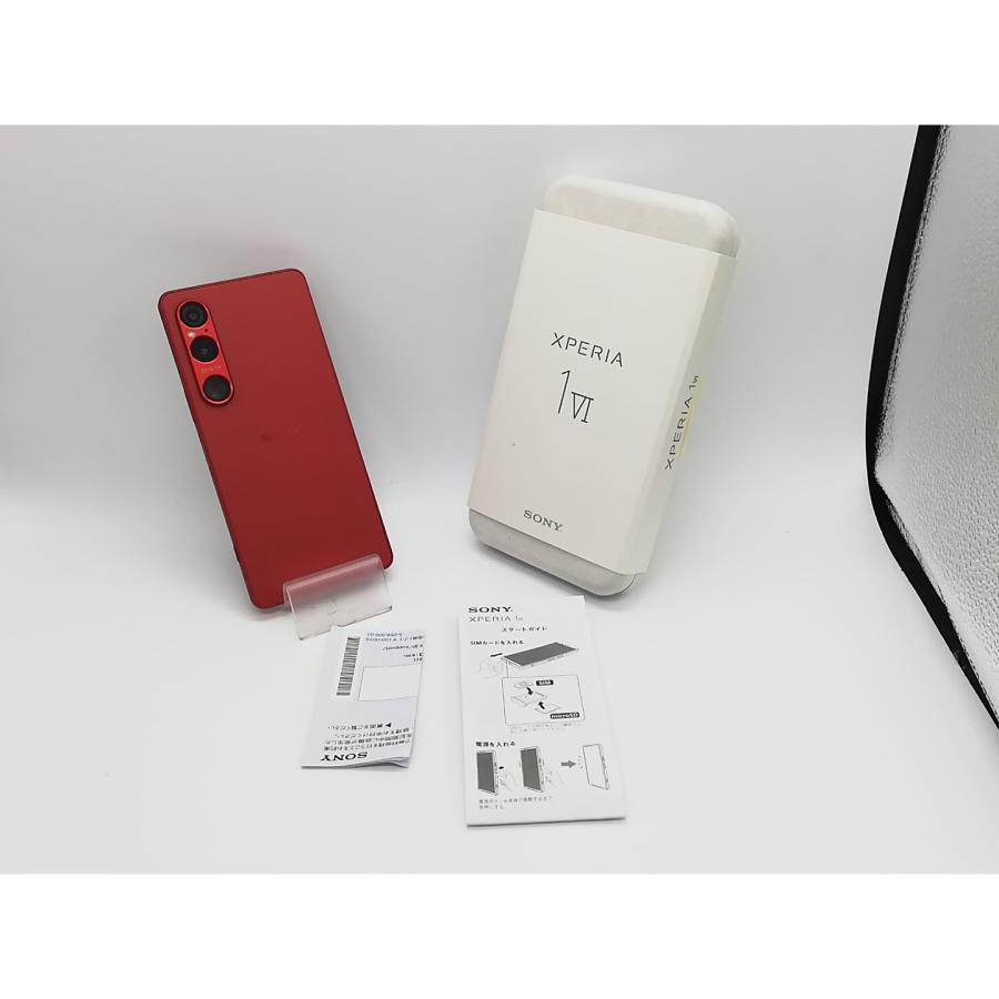 中古】SONY 国内版 【SIMフリー】 Xperia 1 VI スカーレット 12GB