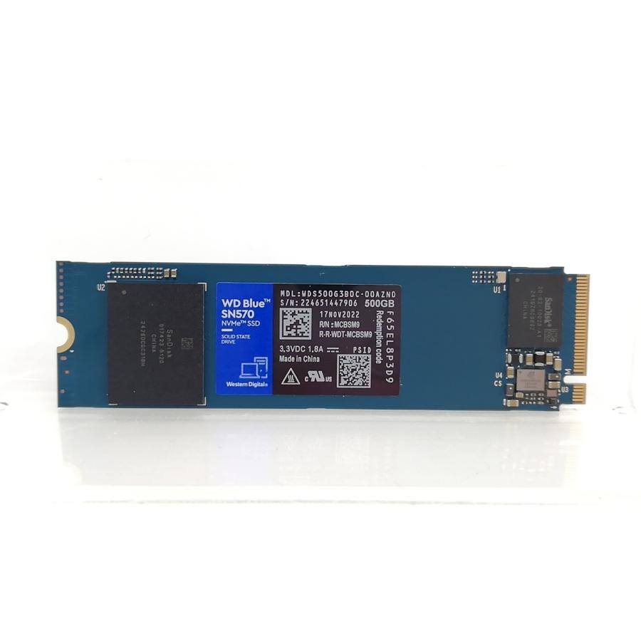 中古】W.D. Blue SN570(WDS500G3B0C) 500GB/M.2 2280(PCIe3.0 NVMe