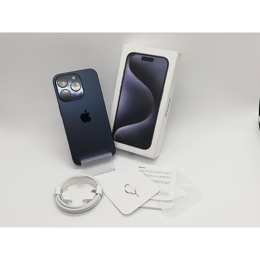 中古】Apple docomo 【SIMフリー】 iPhone 15 Pro 256GB ブルー