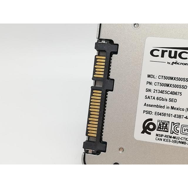 中古】Crucial MX500 CT500MX500SSD1 500GB/SSD/6GbpsSATA/2018年1月