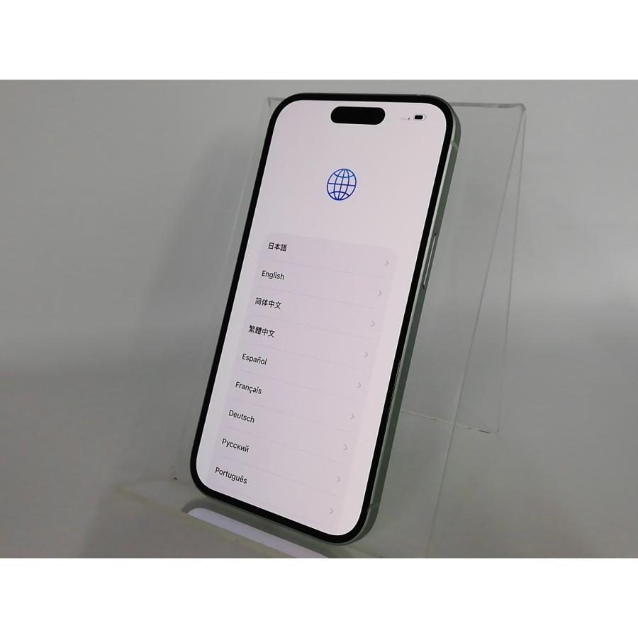 中古】Apple 国内版 【SIMフリー】 iPhone 15 256GB グリーン MTMT3J/A