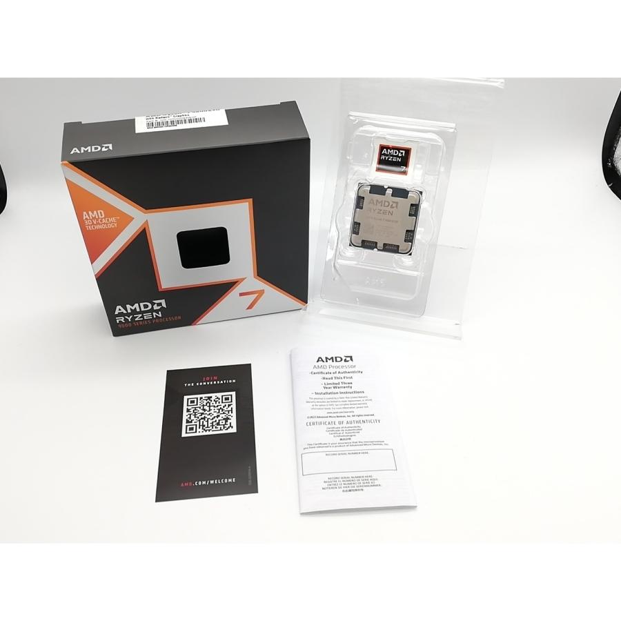 中古】AMD Ryzen 7 9800X3D (4.7GHz/TC:5.2GHz) BOX AM5/8C/16T/L3