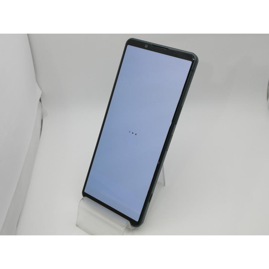 中古】SONY au 【SIMフリー】 Xperia 5 IV 8GB 128GB SOG09 グリーン