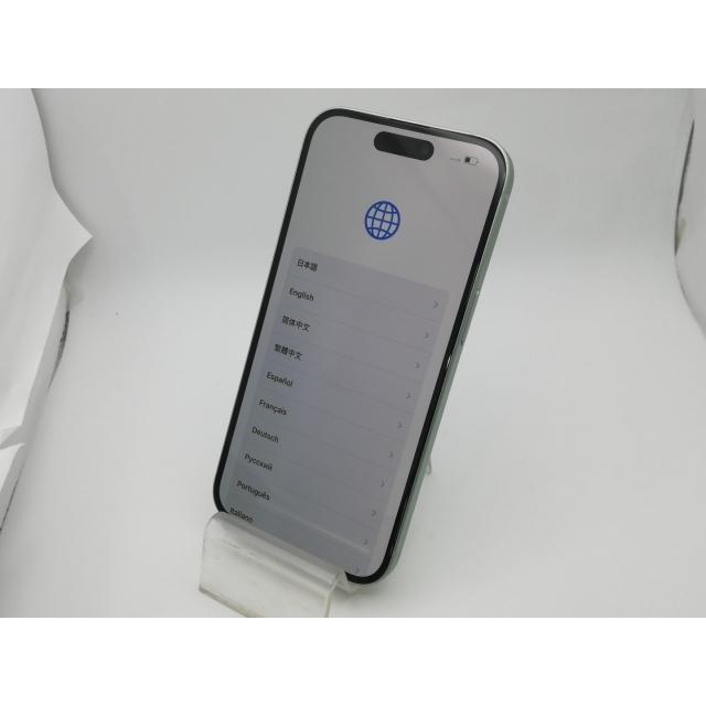 中古】Apple 国内版 【SIMフリー】 iPhone 15 512GB グリーン MTMY3J/A