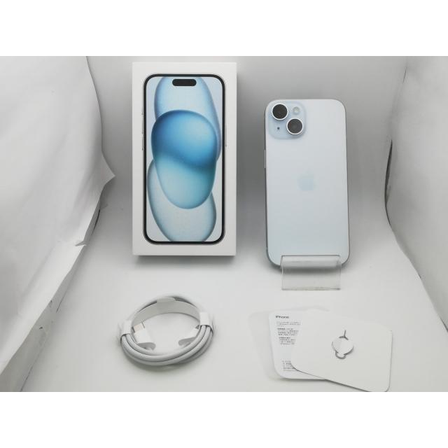 中古】Apple 国内版 【SIMフリー】 iPhone 15 256GB ブルー MTMR3J/A