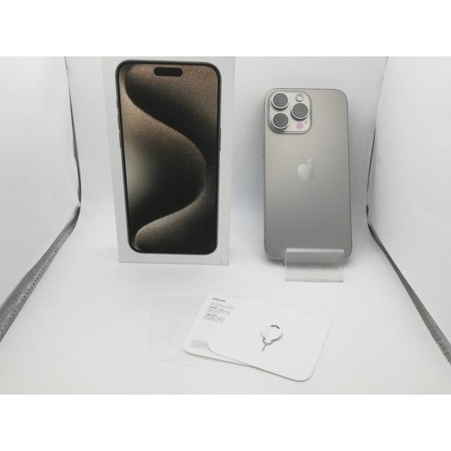 【中古】Apple 国内版 【SIMフリー】 iPhone 15 Pro Max 1TB ナチュラルチタニウム MU713J/A【新橋烏森通り】保証期間１ヶ月【ランクA】の画像