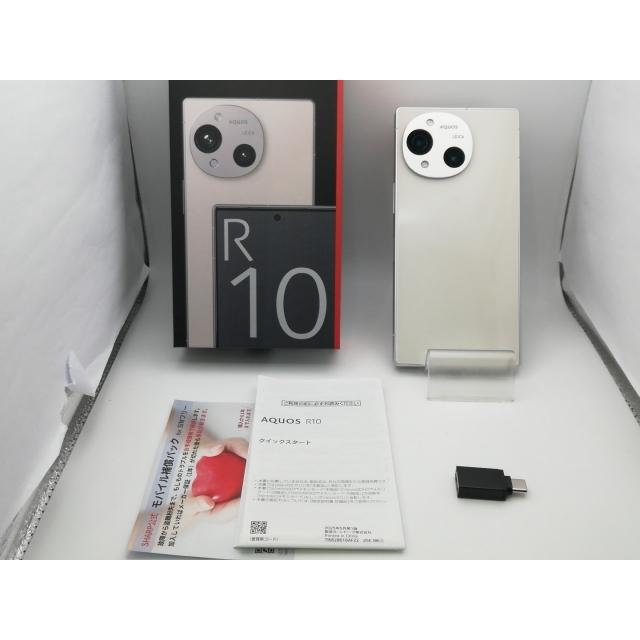 中古】SHARP 国内版 【SIMフリー】 AQUOS R10 カシミヤホワイト 12GB