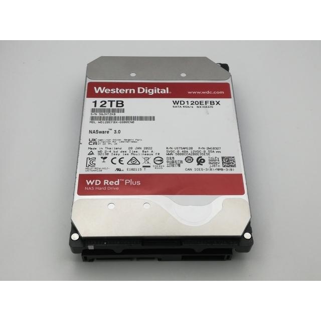 中古】W.D. WD120EFBX WD Red Plus 12TB/7200rpm/256MB/6Gbps【新橋