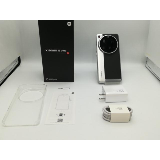 【中古】Xiaomi 国内版【SIMフリー】 Xiaomi 15 Ultra (フォトグラフィーキット付き) シルバークローム 16GB 1TB【新橋烏森通り】保証期間１ヶ月【ランクA】の画像
