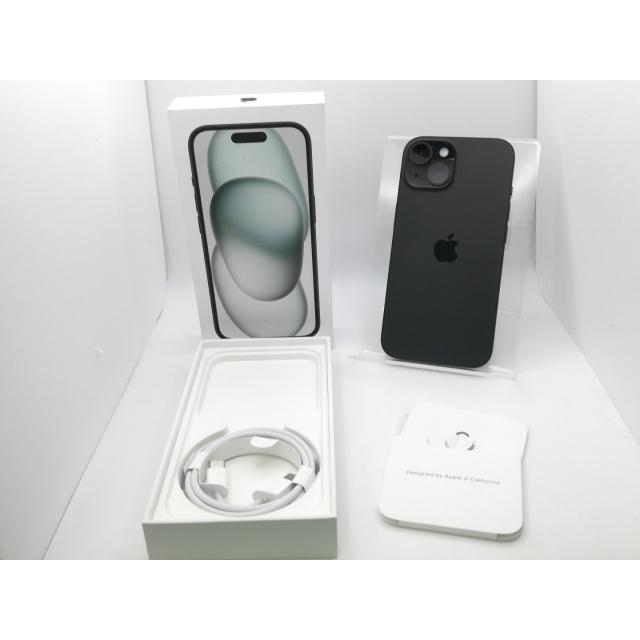 中古】Apple 楽天モバイル 【SIMフリー】 iPhone 15 256GB ブラック 