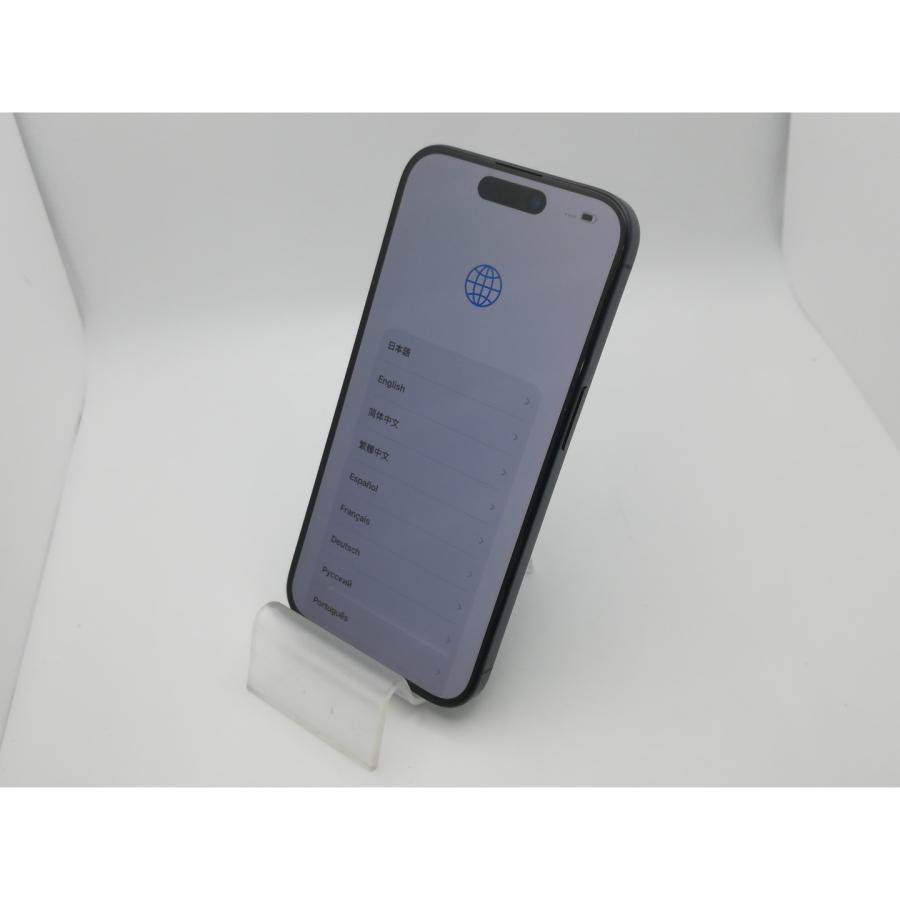 【中古】Apple SoftBank 【SIMフリー】 iPhone 15 Pro 256GB ブルーチタニウム MTUG3J/A【新橋烏森通り】保証期間１ヶ月【ランクB】の画像