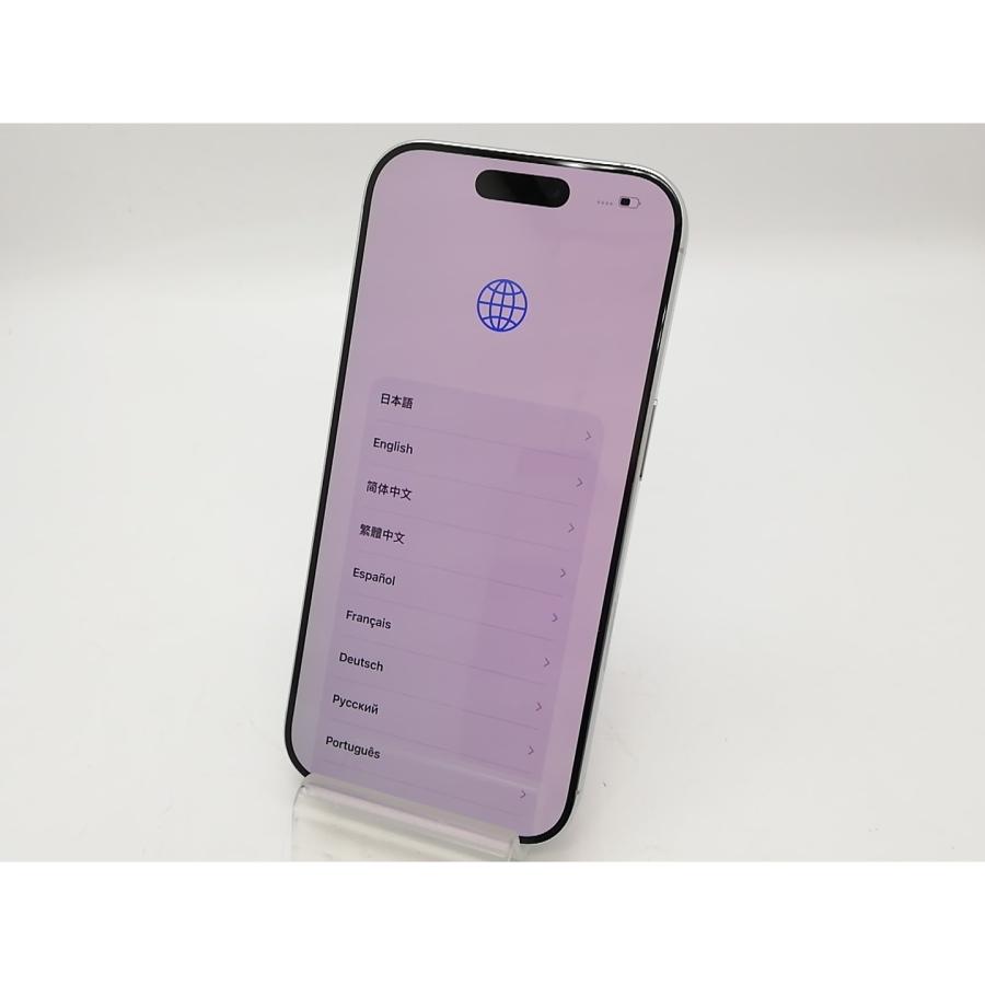 【中古】Apple 国内版 【SIMフリー】 iPhone 16 Pro 128GB ホワイトチタニウム MYMW3J/A【広島本通】保証期間１ヶ月【ランクB】の画像