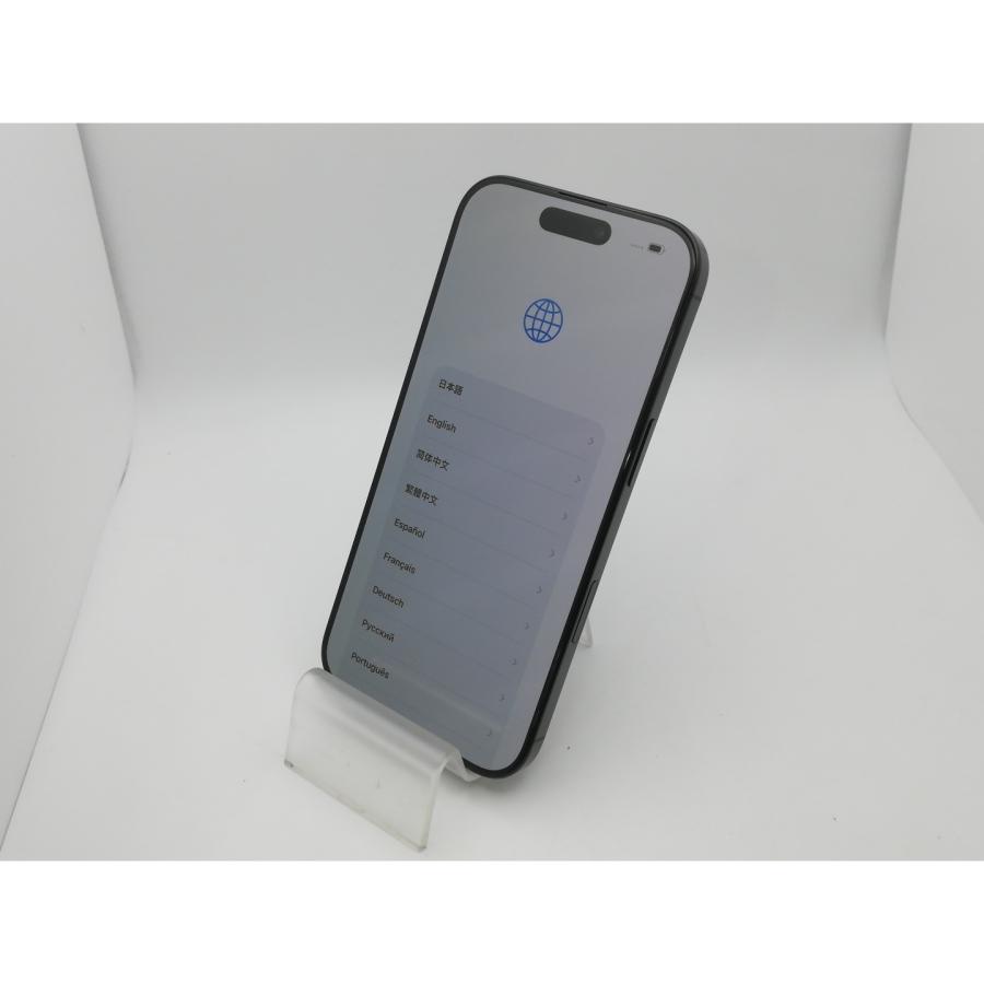 【中古】Apple 国内版 【SIMフリー】 iPhone 16 Pro 128GB ブラックチタニウム MYMV3J/A【神保町】保証期間１ヶ月【ランクA】の画像