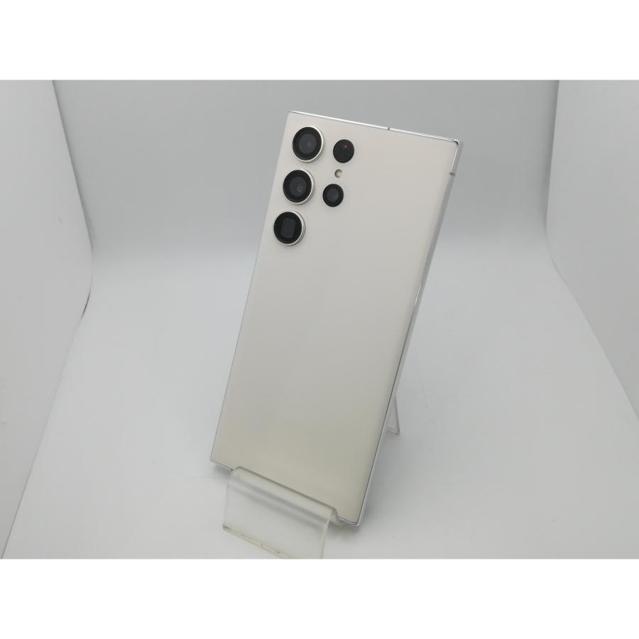 中古】SAMSUNG au 【SIMフリー】 Galaxy S23 Ultra クリーム 12GB