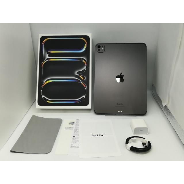 【中古】Apple 国内版 【SIMフリー】 11インチ iPad Pro（M4/2024） 1TB スペースブラック Nano-Texture MWRP3J/A【新橋烏森通り】保証期間１ヶ月【ランクB】の画像