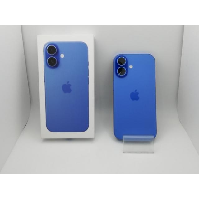 【中古】Apple ymobile 【SIMフリー】 iPhone 16 128GB ウルトラマリン MYDU3J/A【新橋烏森通り】保証期間１ヶ月【ランクA】の画像