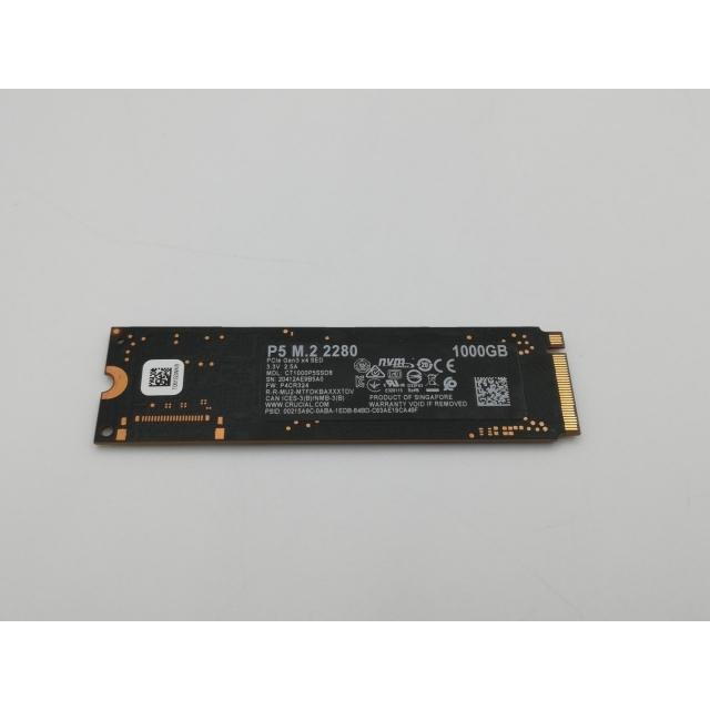 中古】Crucial P5(CT1000P5SSD8JP) 1TB/M.2 2280(PCIe3.0 NVMe)【新橋