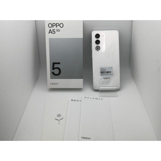 未使用】Oppo UQmobile 【SIMフリー】 OPPO A5 5G 4GB 128GB ホワイト