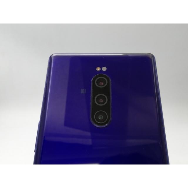 中古】SONY SoftBank 【SIMロック解除済み】 Xperia 1 802SO パープル 